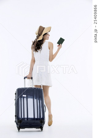 A young woman excited for vacation 25409866