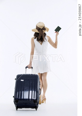 A young woman excited for vacation 25409867
