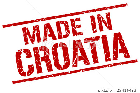 made in Croatia stamp made in Croatia stamp 25416433