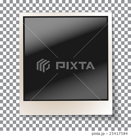 Old empty realistic photo frame 25417584