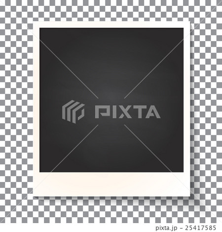 Old empty realistic photo frame 25417585