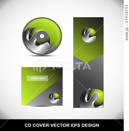 Green metal sphere Cd Dvd cover design Green metal sphere Cd Dvd cover design 25418755