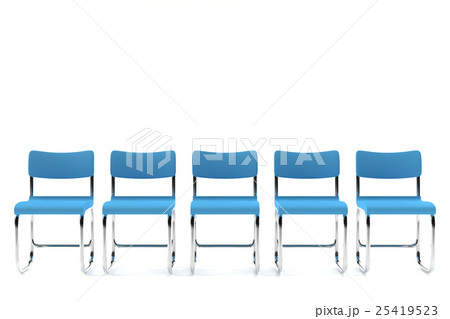 並べた椅子のイラスト素材