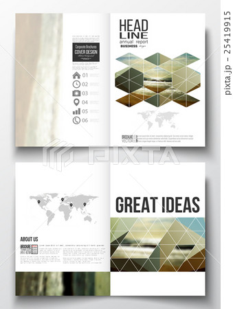 Set of business templates for brochure, magazine Set of business templates for brochure, magazine 25419915