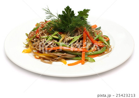 Asian cuisine - udon noodles, food isolated Asian cuisine - udon noodles, food isolated 25423213