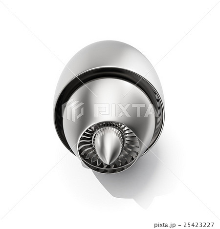 Jet engine isolated on white background. 3d 25423227