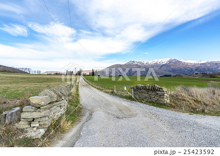 asphalt road to farmland 25423592
