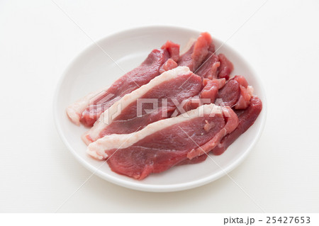 鴨肉　白バック 25427653