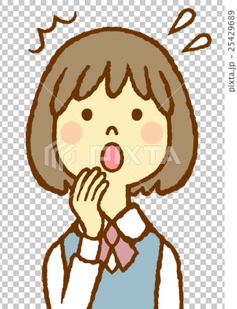 年輕的女士制服驚訝 年輕的女士制服驚訝 25429689
