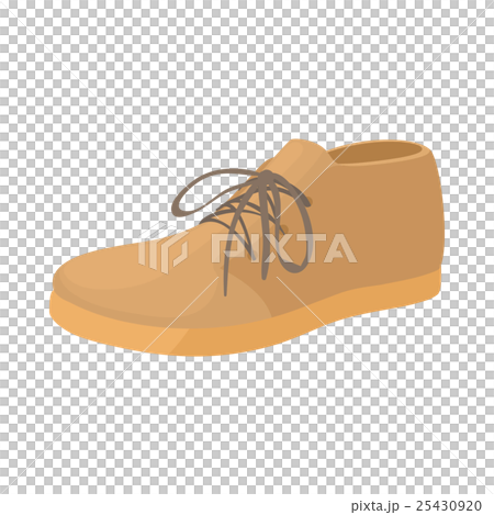 Brown boot icon in cartoon style 25430920