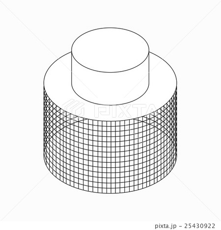 Apiarist mask icon, isometric 3d style 25430922