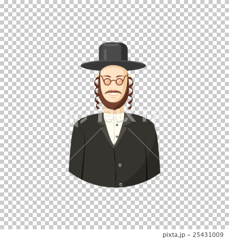 Jew man icon, cartoon style 25431009