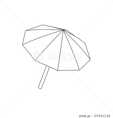 Studio umbrella icon in isometric 3d style 25431218