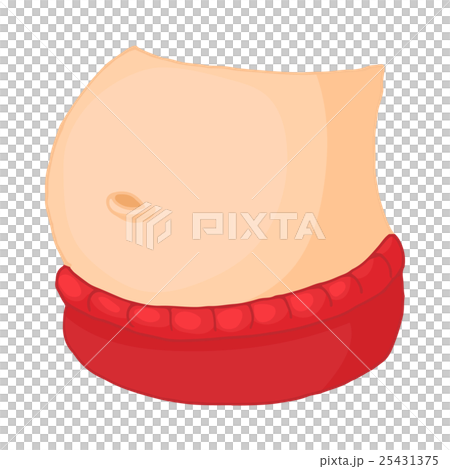 Fat Belly Icon In Cartoon Style Stock Illustration 25431375 Pixta