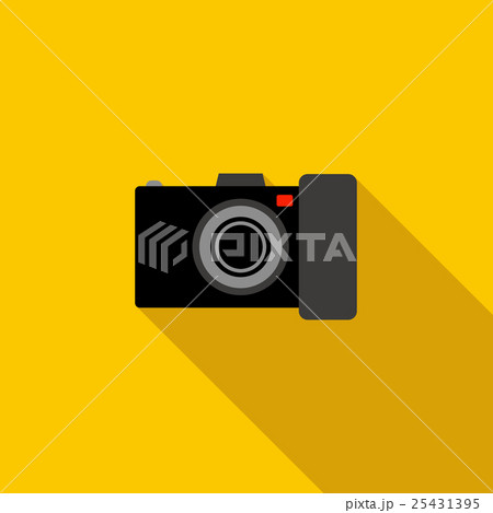 Black camera icon in flat style Black camera icon in flat style 25431395