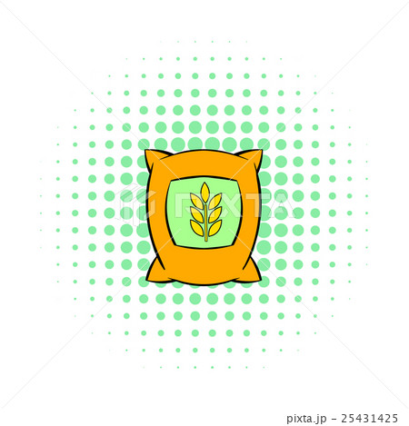 Bag of wheat icon, pop-art style Bag of wheat icon, pop-art style 25431425