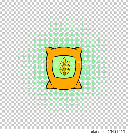 Bag of wheat icon, pop-art style Bag of wheat icon, pop-art style 25431425
