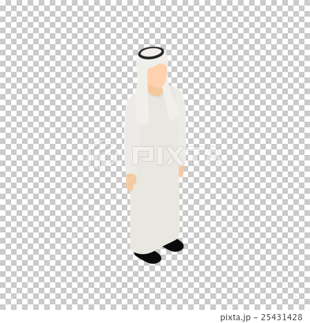 Male arab icon, isometric 3d style Male arab icon, isometric 3d style 25431428