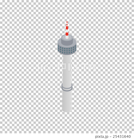 Tower in Seoul icon, isometric 3d style 25431640