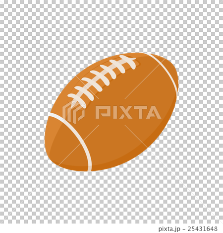 Rugby ball icon in cartoon style Rugby ball icon in cartoon style 25431648