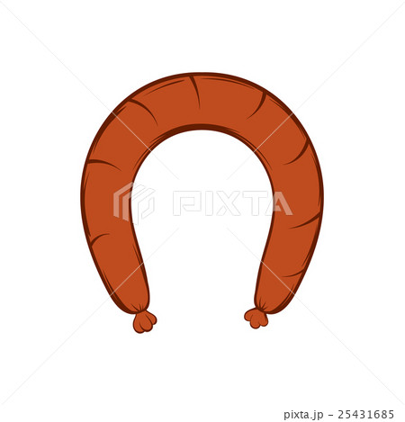 Sausage icon in cartoon style 25431685