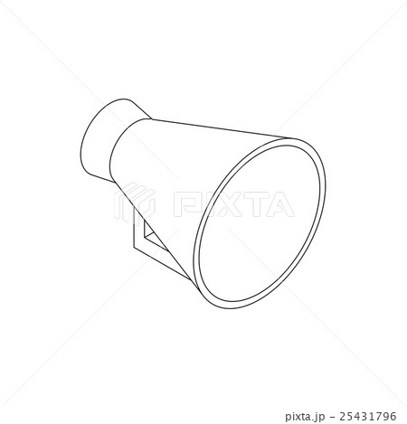 Megaphone icon, isometric 3d style 25431796