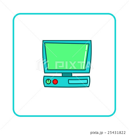 Old computer icon, simple style 25431822