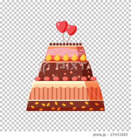 Wedding Cake Icon Cartoon Style Stock Illustration 25431885 Pixta