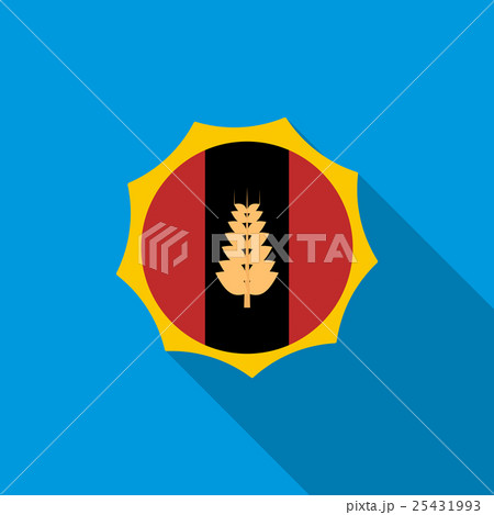 Label for the beer icon, flat style 25431993