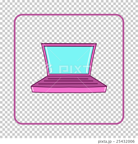 Laptop icon, simple style 25432006