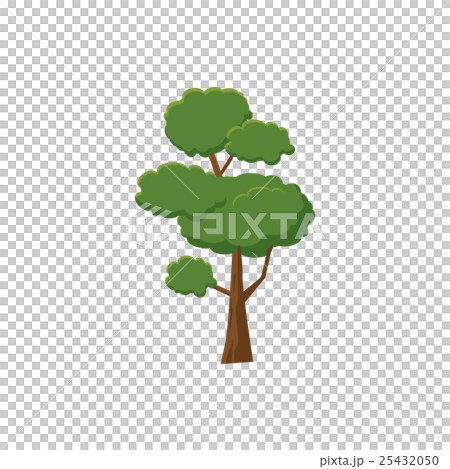 Spring tree icon, cartoon style 25432050