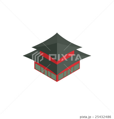 Pagoda in South Korea icon, isometric 3d style 25432486