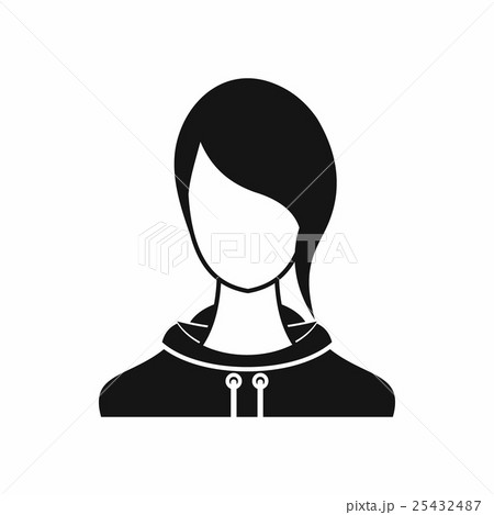 Woman icon, simple style 25432487