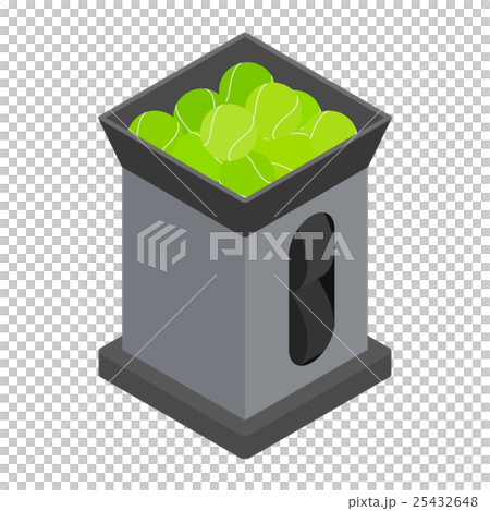 Tennis ball machine icon, isometric 3d style 25432648
