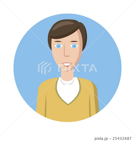 Man avatar icon, cartoon style 25432687