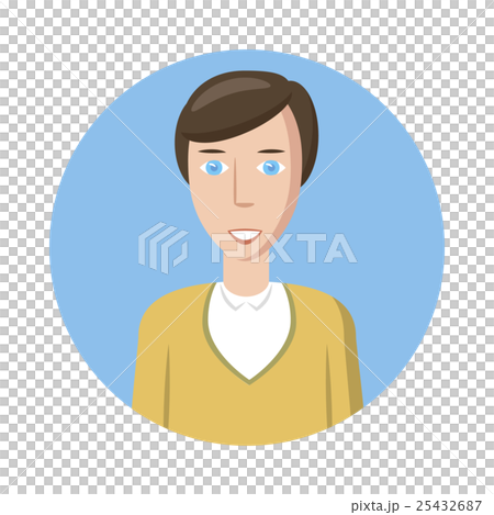 Man avatar icon, cartoon style 25432687