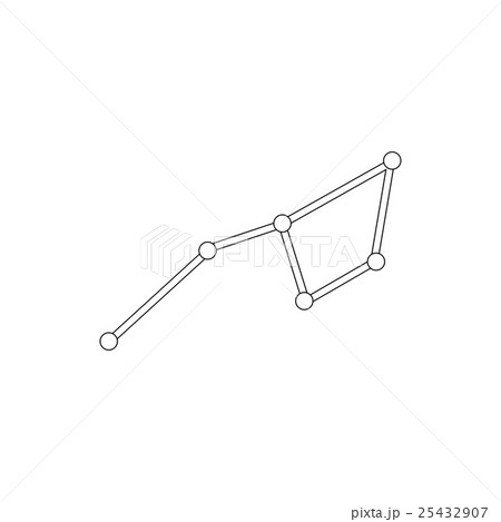 Ursa major constellation icon, isometric 3d style Ursa major constellation icon, isometric 3d style 25432907