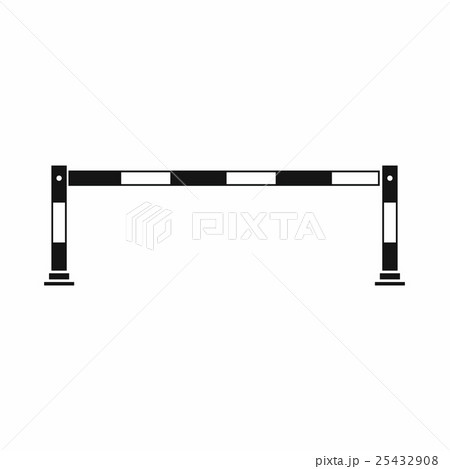 Traffic barrier icon, simple style Traffic barrier icon, simple style 25432908