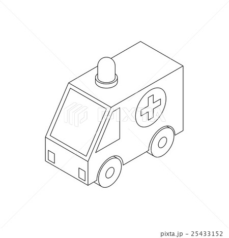 Ambulance icon, isometric 3d style Ambulance icon, isometric 3d style 25433152