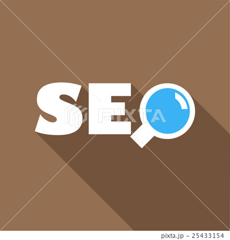 SEO icon in flat style 25433154