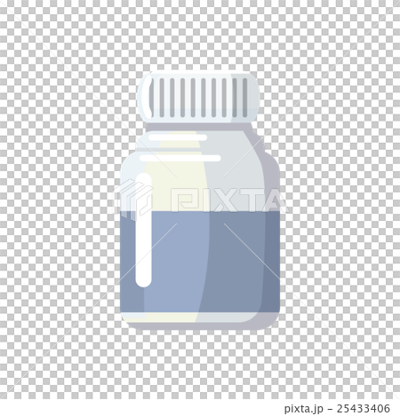 Medicine bottle icon, cartoon style 25433406