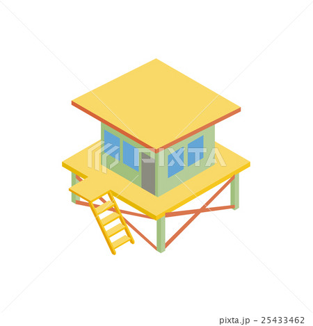 Rescue tower icon, isometric 3d style 25433462