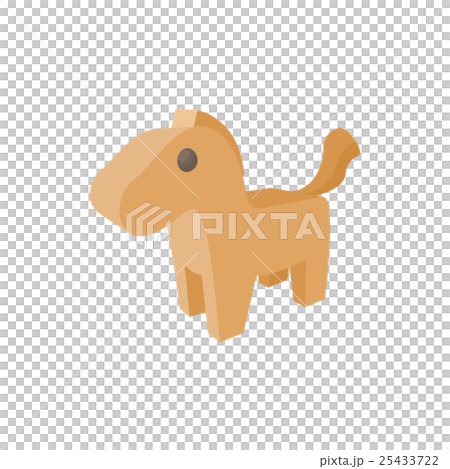 Horse trojan icon in cartoon style Horse trojan icon in cartoon style 25433722