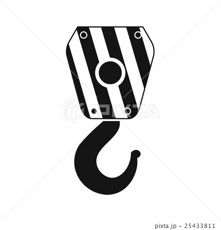 Crane hook icon, simple style 25433811