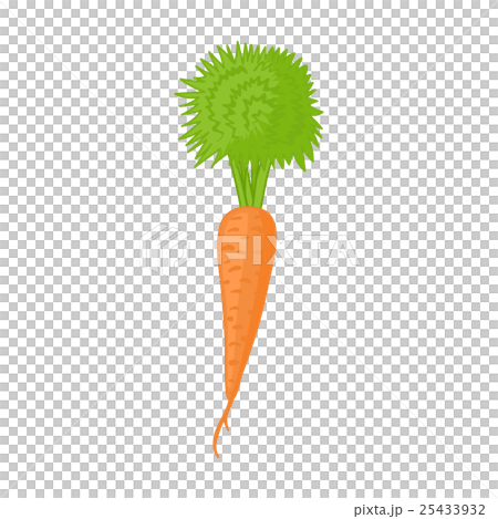 Carrot icon in cartoon style 25433932