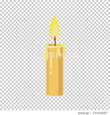 Candle icon, cartoon style Candle icon, cartoon style 25434087
