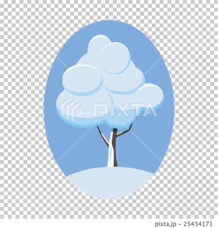 Winter tree icon, cartoon style Winter tree icon, cartoon style 25434171