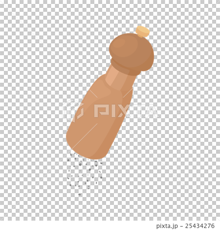 Wooden pepperbox icon, cartoon style Wooden pepperbox icon, cartoon style 25434276