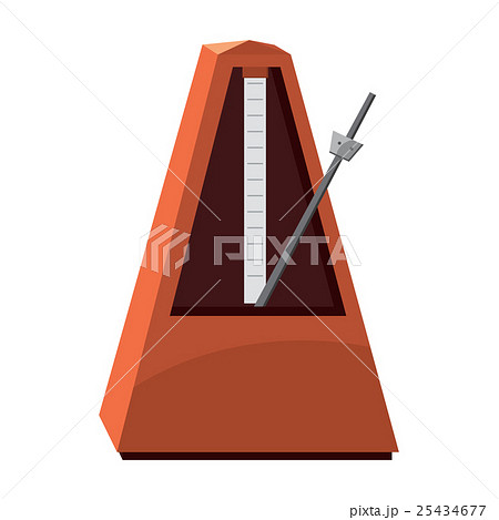 Classic metronome icon, cartoon style 25434677