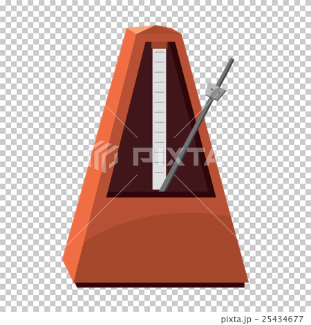 Classic metronome icon, cartoon style 25434677